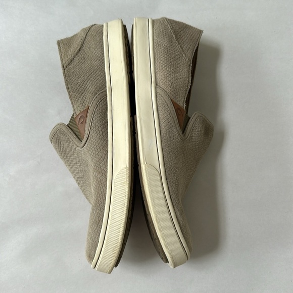 OluKai Women's Pehuea Leather Slip On, drop in heel, women’s size 7 - Picture 9 of 11